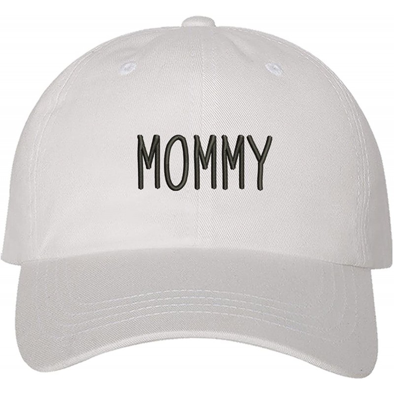 Baseball Caps Mommy Dad Hat - White (Mommy Dad Hat) - CV18D4Z5H5L $36.34