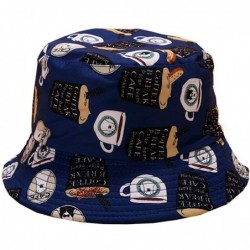 Bucket Hats Leopard Print Bucket Hat Fashion Reversible Design Packable Sun Hat - Cartoon - CM18ZNU7WN8 $16.64