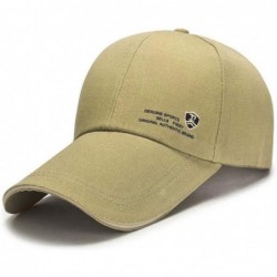 Sun Hats Unisex Baseball Cap Hat Plain Adjustable Lengthen - Dark Brown - CK18SUS0QCU $16.95