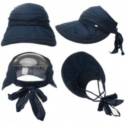 Sun Hats Fishing Bucket Hat for Women Foldable Packable Ladies Hunting Wide Brim - 89326_navy - CV17AZILKA5 $34.11