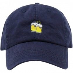 Baseball Caps Cheers Mugs Design Dad Hat Cotton Baseball Cap - Navy - C418D9RR7YW $26.79