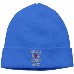 Skullies & Beanies Soft Knitting Hat for Men Women- We All Float Down Here Skull Cap - Blue - CE18L75NO5Q $25.42