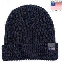 Skullies & Beanies Hat Winter Skull Cap Beanie for Women Men - Thick- Warm- and Soft Knit (Made in USA)(Unisex) - Basic Deepb...
