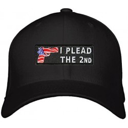 Sun Hats I Plead The 2nd Hat - Adjustable Mens Black w/Red/White/Blue - Pro Gun Amendment Cap - CP1888CKNS4 $32.05