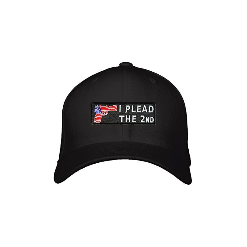 Sun Hats I Plead The 2nd Hat - Adjustable Mens Black w/Red/White/Blue - Pro Gun Amendment Cap - CP1888CKNS4 $35.42
