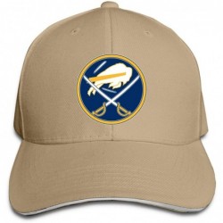 Cowboy Hats Sabres - Buffalo Logo Mashup Men Retro Adjustable Cap for Hat Cowboy Hat - Natural - CZ18YM6U0D6 $51.47