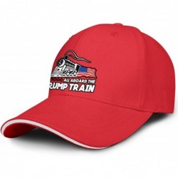 Baseball Caps All Aboard The Trump Train 2020 Trucker Hats Men/Women Adjustable Fitted Fashion Cap - Red-10 - CC18UZCQXR7 $32.73