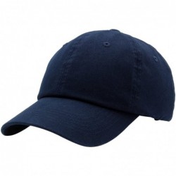 Baseball Caps Baseball Cap Men Women-Cotton Dad Hat Plain - Navy - CD12N2FLK4U $17.66