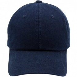 Baseball Caps Baseball Cap Men Women-Cotton Dad Hat Plain - Navy - CD12N2FLK4U $19.54