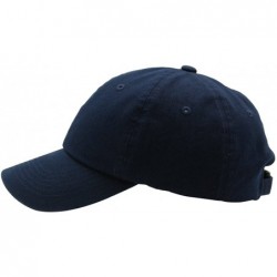 Baseball Caps Baseball Cap Men Women-Cotton Dad Hat Plain - Navy - CD12N2FLK4U $19.54