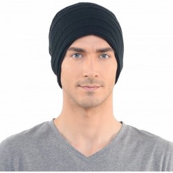 Skullies & Beanies FORBUSITE Knit Slouchy Beanie Hat Skull Cap for Mens Winter Summer - Black - CZ11NG5PTS1 $28.26