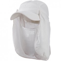 Sun Hats UV 50+ Talson Removable Flap Breathable Cap - White - CF11FITQ6V7 $18.37
