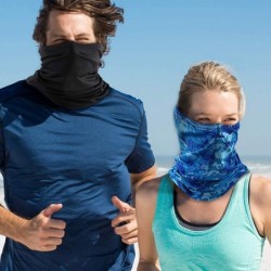 Balaclavas 6 Pieces Summer UV Protection Face Mask Neck Gaiter Scarf Sunscreen Breathable Bandana (Color Set 1) - C218T450K60...