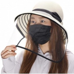 Sun Hats Womens UPF 50 Summer Straw Beach Sun Hat Wide Brim Fashion Fedora Packable & Adjustable - CM198UC9LQ8 $43.68
