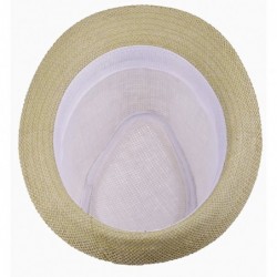 Sun Hats Womens Mens Summer Fedora Hat Caps - Camel - C011K2USGJH $17.89