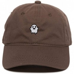 Baseball Caps Ghost Baseball Cap Embroidered Cotton Adjustable Dad Hat - Brown - CA18OZLQ0ZO $31.68