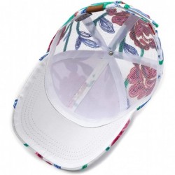 Baseball Caps Hatsandscarf Exclusives Flower Pattern Mesh Trucker Baseball Cap(BA-1006-733) - Abstract-pink. - CV18QZ62YL4 $2...