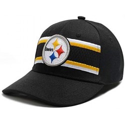 Baseball Caps Adjustable Snapback Hats Mens Sports Fit Cap Baseball Caps for Fans Men and Women - Pittsburgh Steelers - CH198...