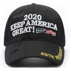 Baseball Caps Donald Trump 2020 Hat Keep America Great Hat 2020 USA Cap Make America Great Again - Black-c - C018YGKS332 $16.96