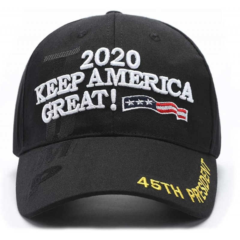 Baseball Caps Donald Trump 2020 Hat Keep America Great Hat 2020 USA Cap Make America Great Again - Black-c - C018YGKS332 $19.48