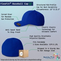 Baseball Caps Flexfit Hats for Men & Women Custom Personalized Text Dad Hats Baseball Cap - Royal Blue - CD192WX3NU7 $46.44