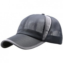 Baseball Caps Caps- Unisex Baseball Cap Punk Style Rivet Hat Silver Spikes Studs Snapback Caps Hip Hop Hat - Grey - CU12GILG6...