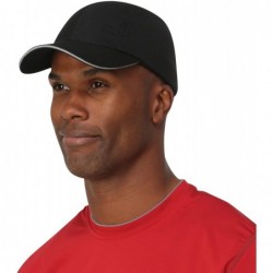 Baseball Caps Race Day Performance Running Hat - The Lightweight- Quick Dry- Sport Cap for Men - Black - CL196RLY0TS $31.42