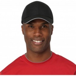 Baseball Caps Race Day Performance Running Hat - The Lightweight- Quick Dry- Sport Cap for Men - Black - CL196RLY0TS $31.42