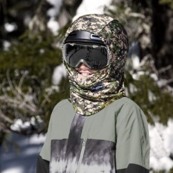 Balaclavas Team Hood Balaclava Face Mask- Dual Layer Cold Weather Headwear for Men and Women - Digital Forest - CM186M9L4YZ $...