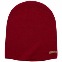 Skullies & Beanies Women's The Julietta Soft Fine Knit Slouchy Fashion Beanie Hat - Ruby Red - CN18W6KK0N8 $44.67