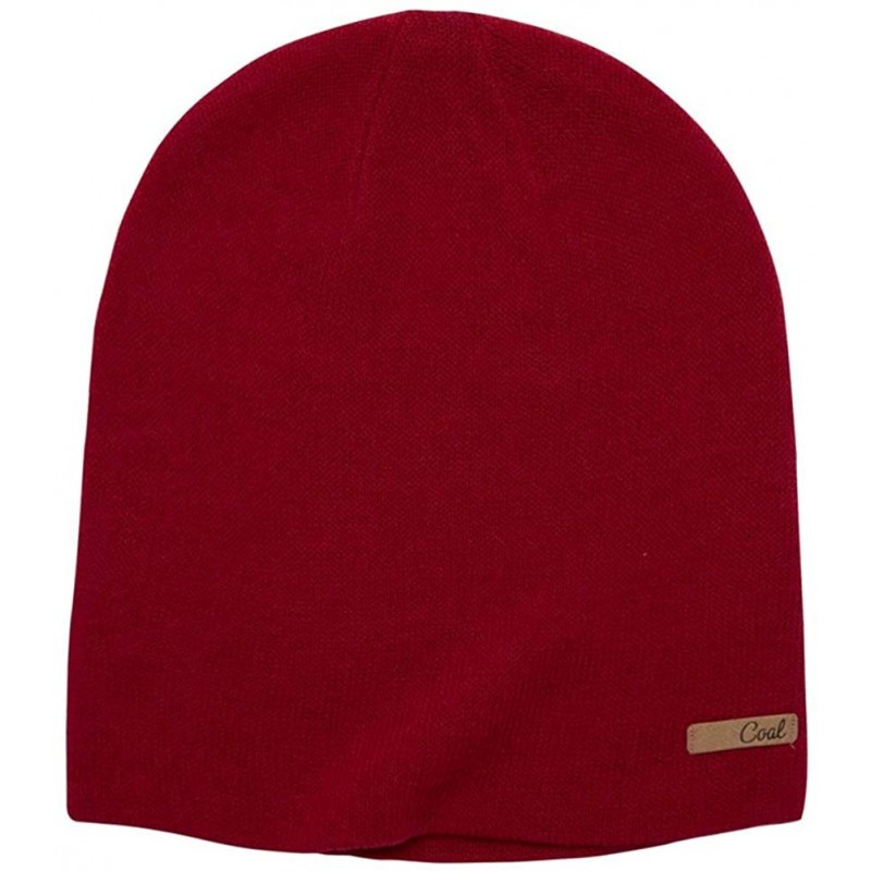 Skullies & Beanies Women's The Julietta Soft Fine Knit Slouchy Fashion Beanie Hat - Ruby Red - CN18W6KK0N8 $40.81