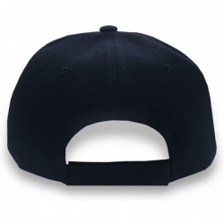 Baseball Caps Custom Baseball Hat Bowling Splash Embroidery Team Name Acrylic Structured Cap - Navy - C718QXIHKHQ $44.57