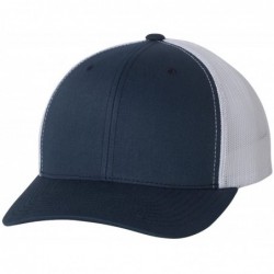 Baseball Caps Flexfit Retro Trucker Hat - Navy/White - CU12CLXLLIF $20.41