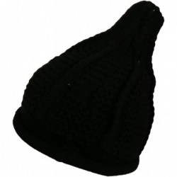 Skullies & Beanies 3 Pack Winter Hat Selection Yarn Ab Pointy Corn Beanie (Black- Cardinal- Grey) - C1188I9RQ8L $24.09