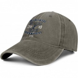 Baseball Caps Denim Baseball Hats Unisex Men's Classic Adjustable Mesh Captain Flat Cap - Brown-14 - CE18U43YGDQ $38.33