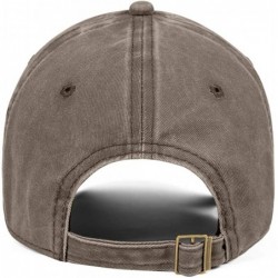 Baseball Caps Denim Baseball Hats Unisex Men's Classic Adjustable Mesh Captain Flat Cap - Brown-14 - CE18U43YGDQ $25.72