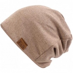 Skullies & Beanies Men Women Winter Down Headgear Solid Color Pile Cap Casual Earmuffs Hat - Khaki - CG18Z2LH6W0 $16.36