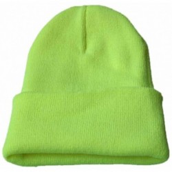 Skullies & Beanies Unisex Slouchy Knitting Beanie Hip Hop Cap & Warm Winter Ski Hat - Mint Green - C2187R7KAG8 $12.64