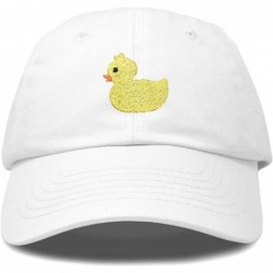 Baseball Caps Cute Ducky Soft Baseball Cap Dad Hat - White - C118LZ7AZLX $24.40