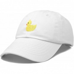 Baseball Caps Cute Ducky Soft Baseball Cap Dad Hat - White - C118LZ7AZLX $24.40