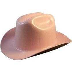 Cowboy Hats Western Cowboy Hard Hat with Ratchet Suspension (Pink) - Pink - CW183MRGEKG $83.93
