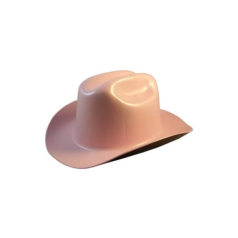 Cowboy Hats Western Cowboy Hard Hat with Ratchet Suspension (Pink) - Pink - CW183MRGEKG $51.13
