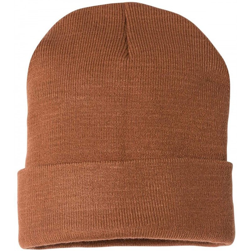 Skullies & Beanies Caps & Bags Mens Made in The USA Beanie - Coyote Brown - CZ18W39T0LH $19.56