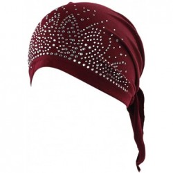 Skullies & Beanies Women's Muslim Stretch Elastic Scarf Hat Women's Muslim Elastic Stretch Scarf Hat Headwear for Cancer Chem...