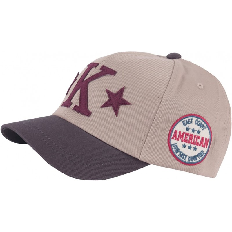 Baseball Caps American Star K Short Bill Design Club Cute Ball Cap Baseball Hat Truckers - Beige - CN1866G8SCO $33.77
