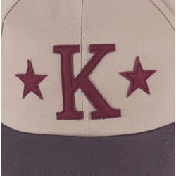 Baseball Caps American Star K Short Bill Design Club Cute Ball Cap Baseball Hat Truckers - Beige - CN1866G8SCO $32.02