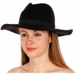Fedoras Wool Felt Fedora Hats for Women- Panama Hat- Wide Brim Hats- Fall Floppy Hat Women- Beach Hats- Cloche - CU18SNMEG80 ...