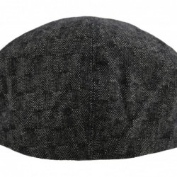 Newsboy Caps Premium Men's Wool Newsboy Cap SnapBrim Thick Winter Ivy Flat Stylish Hat - 3047-black Tile - CB18Y8HL44X $29.80