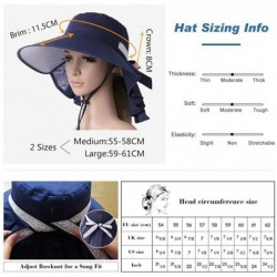 Sun Hats Womens Packable SPF 50 Ponytail Sun Hat Summer Mask Hiking Gardening Beach Fishing 57-59cm - 99001black - C918SS0GE0...