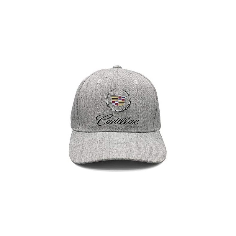 Skullies & Beanies Mens Womens Hiking Cadillac-Emblem-Symbol-Logo- Hip-Hop Cap Grey - CM18LN5KCRA $20.88